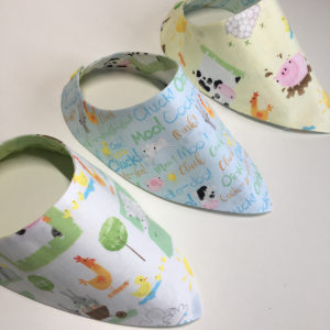 Set of 3 Farmyard Animal Bandana Dribble Bibs